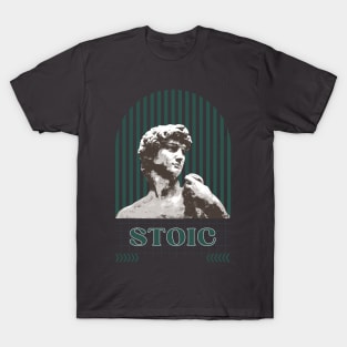 Migel Angel Stoic Statue Design T-Shirt